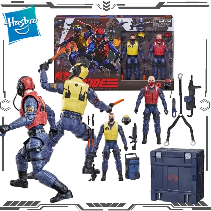 Hasbro Original G.I. Conjunto de Figuras de Ação Joe Classified Series Cobra Ramp Rats 2-Pack 6" Brinquedos de Figuras de Ação para Meninos e Meninas
