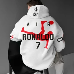 Street Men's YK2 Hoodie Hip Hop Trend 3D Print Messi Pattern Letter Fashion Casual Hoodie Football Fans Hoodie Cycling Hoodies