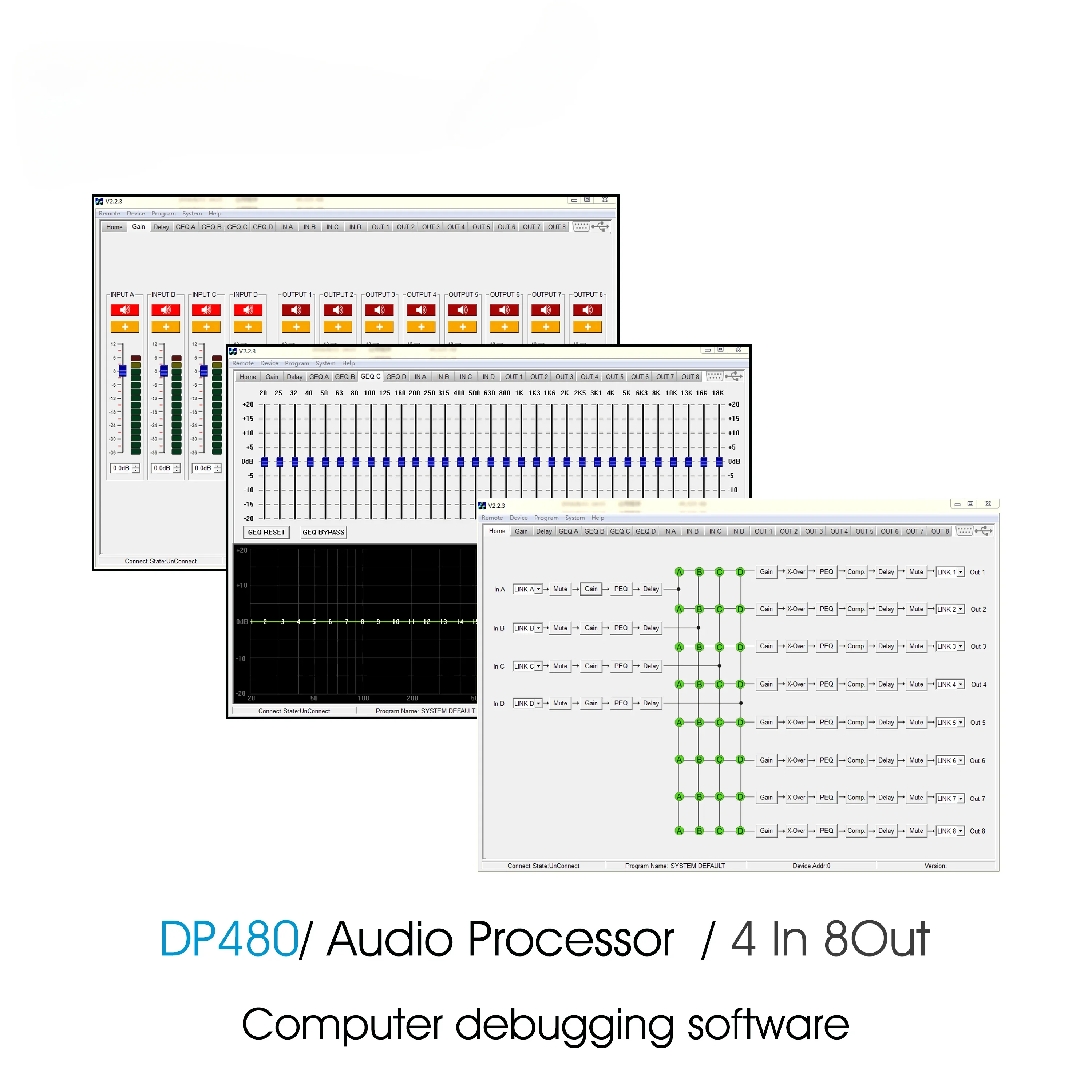 Procesador de Audio profesional Dsp con certificado CE