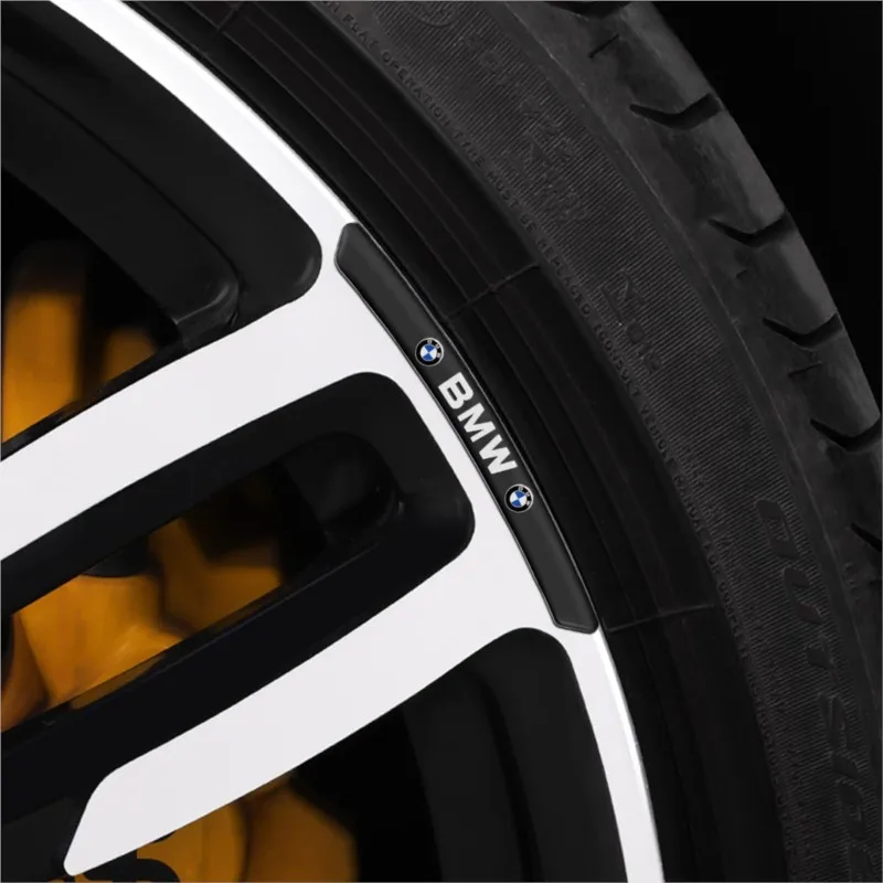 4pcs Aluminum Car Styling Wheel Rims Racing Stickers Badges Auto Decoration For BMW M Performance M3 M5 M6 F01 F20 F10 F13 F15