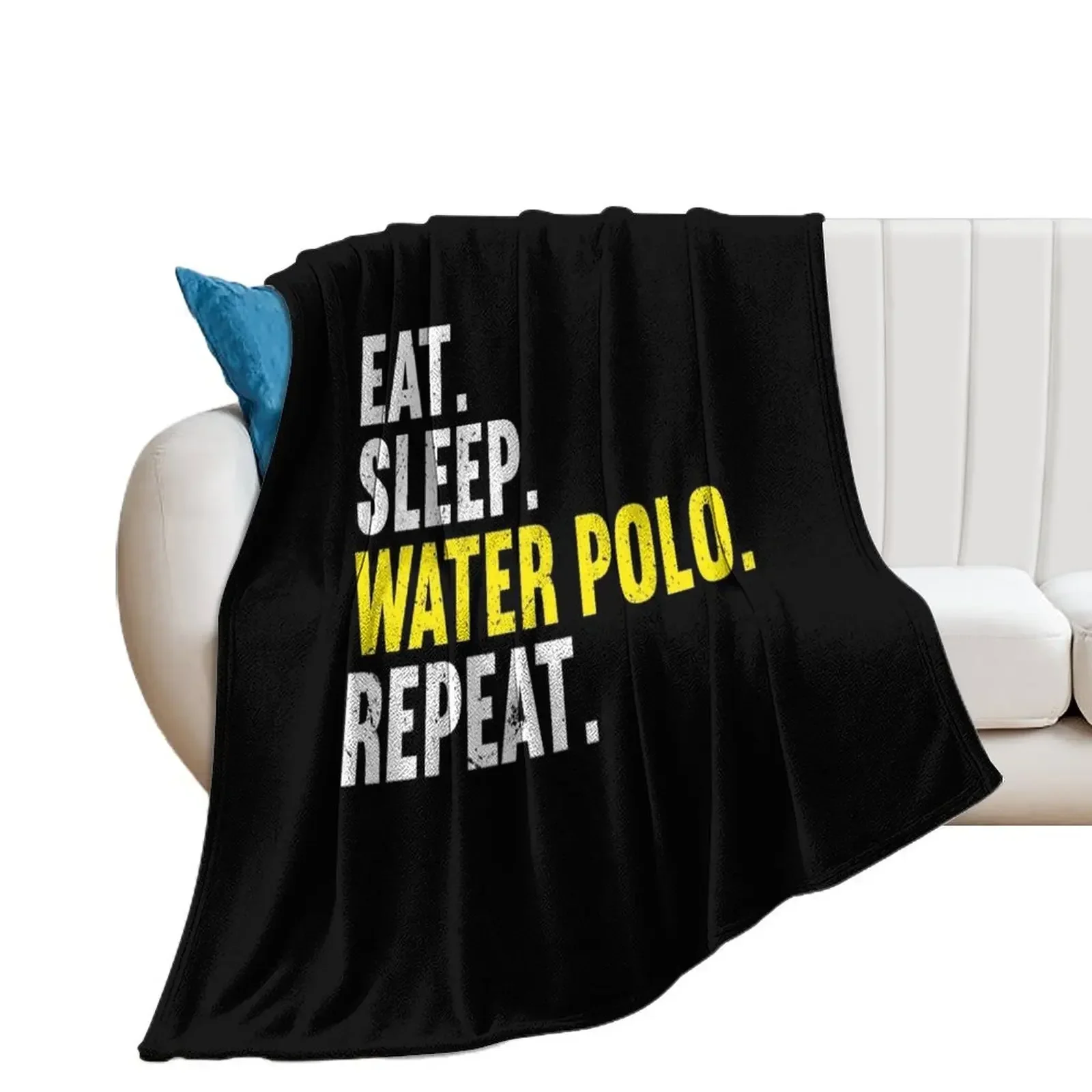 Water Polo Repeat Throw Blanket Custom halloween Decoratives Decorative Beds Blankets