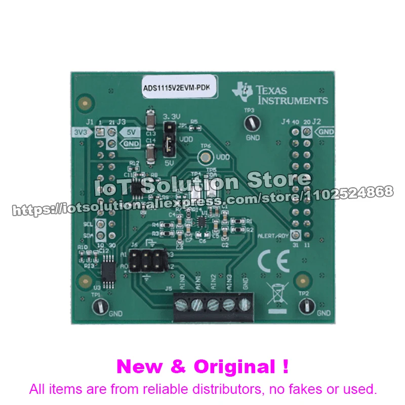 ADS1115EVM-PDK ADS1115 evaluation module for 16-bit, 860-SPS four-channel delta-sigma ADC ADS1115EVM PDK