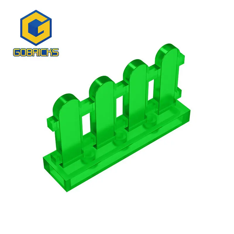 Gobricks 10pcs MOC Brick Parts 33303 Picket Fence 1 x 4 x 2 Paled Compatible Building Block Particle DIY Kid Puzzle Toy Gift