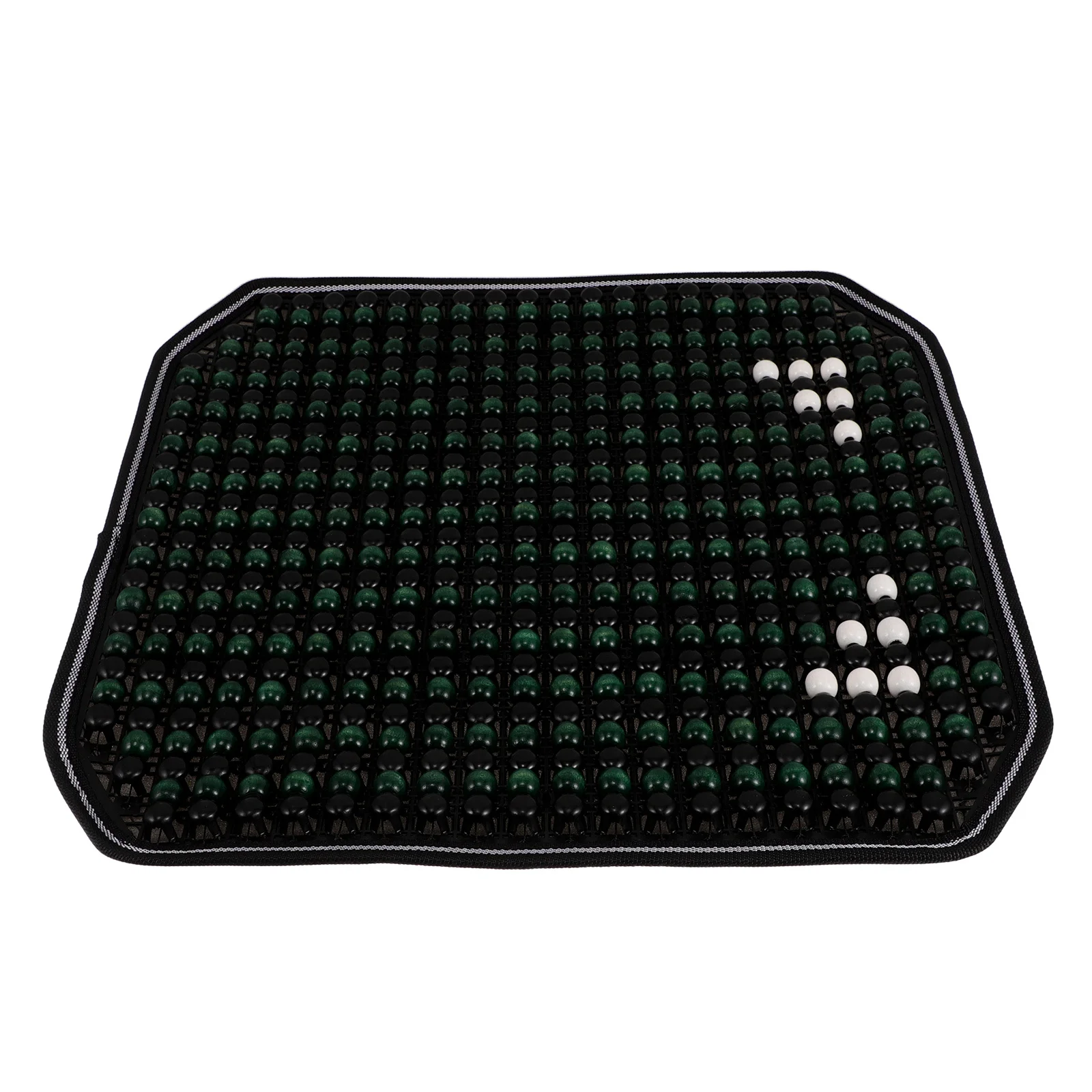 مجموعة غطاء مقعد السيارة المطرز، خرزة خشبية مريحة غير قابلة للانزلاق، وسادة قيادة مريحة لجميع المواسم للسيارات والمركبات