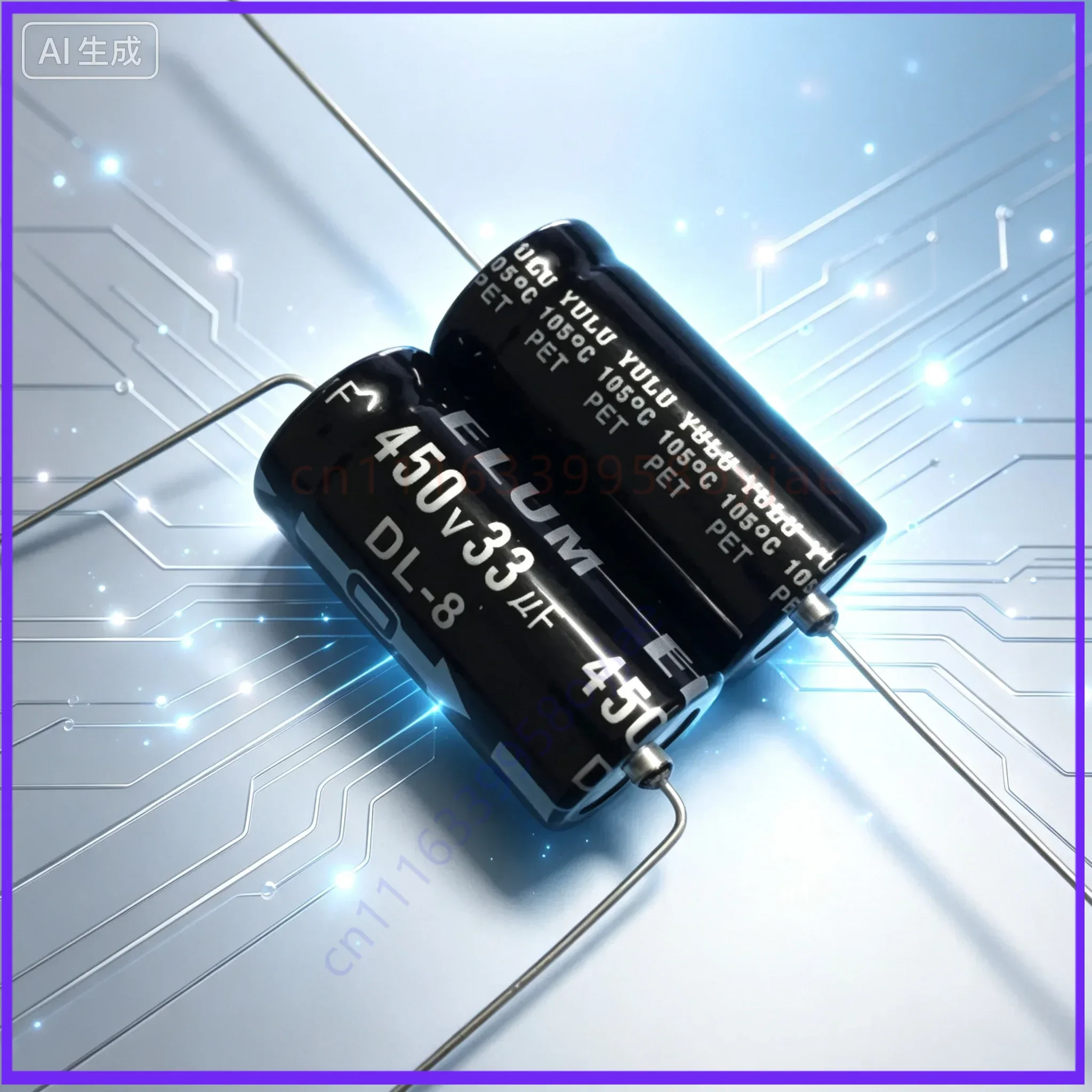 50PCS for Tube Amplifier 33UF 450V Replaceable 33UF 350V New Original Axial Horizontal Polarized Electrolytic Capacitor 16x32