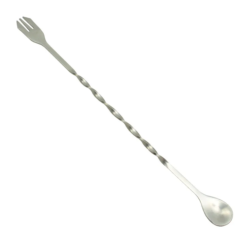 

60PCS- 304 Stainless Steel Spoon, Water Drop Bar Spoon, Fine Thread Bar Spoon, Cocktail Mixing Spoon, Coffee Milk Tea Spoon