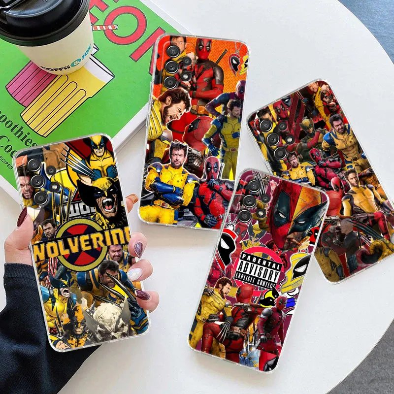 Marvel Comics Deadpool and Wolverine For Samsung Galaxy A55 Case A54 A52 A53 5G A15 A14 A13 A21S A23 A34 A35 A33 A72 Phone Cover