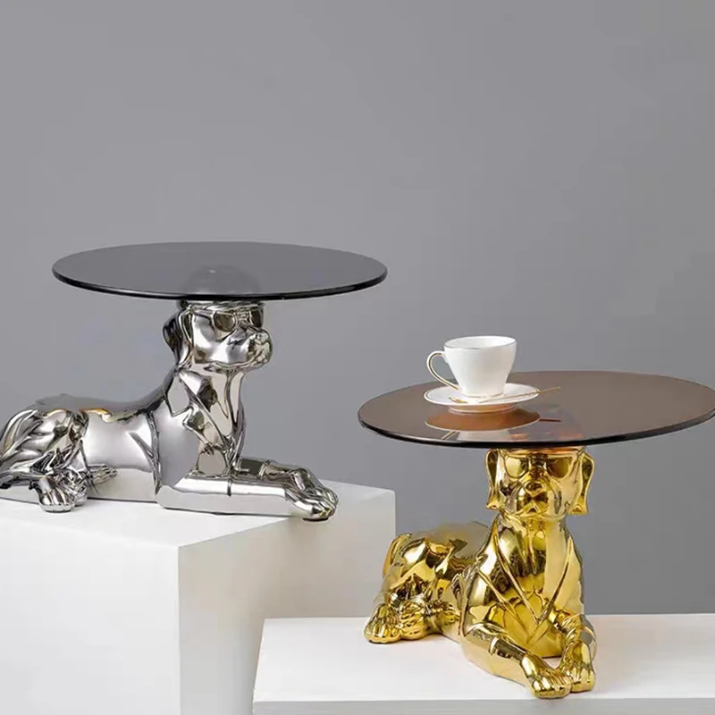 Trendy Animal Coffee Tables Luxury COOL Dog Tea Table Ornaments Modern Octopus Art Table Home Decoration Accessories Sculpture