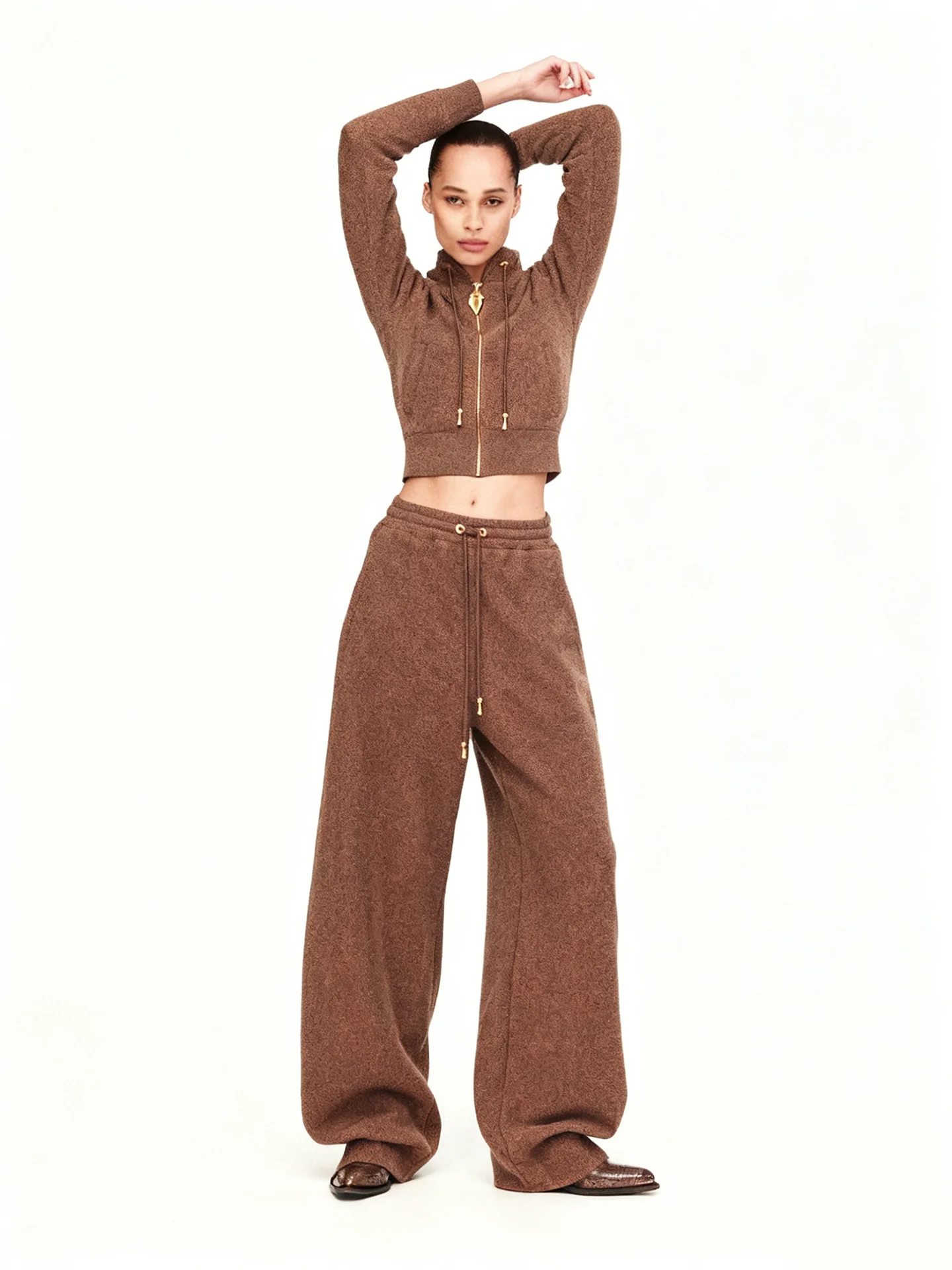 

VGH American Retro Casual Commute Set Loose Fit Schiaparelli Home Ciwalk Suit Women's Faion Set ort Sle Long Sve