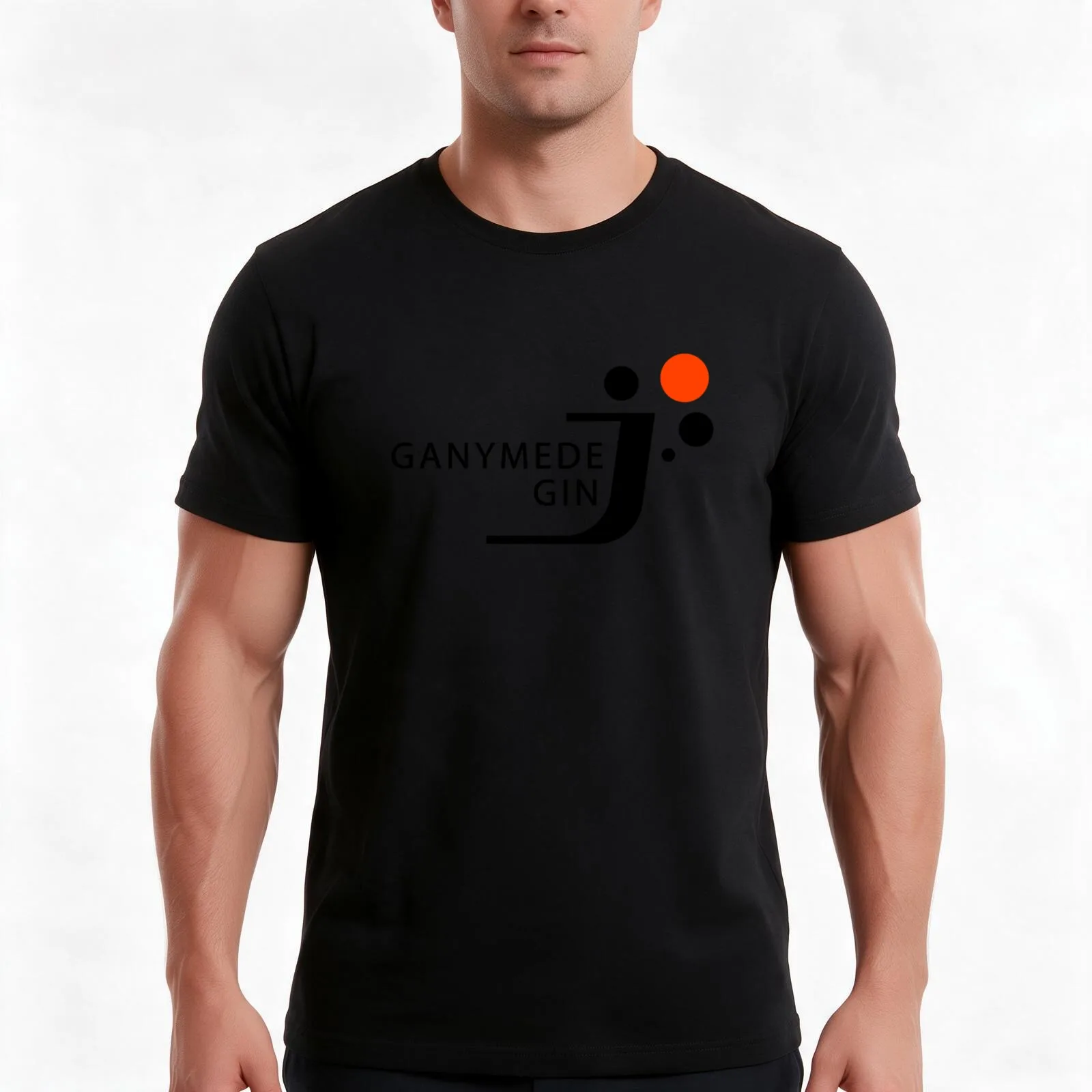 The Expanse Ganymede Gin Logo Sign T-Shirt, Summer Casual Cotton Tee, Oversized Streetwear Tops, Vintage Graphic Print