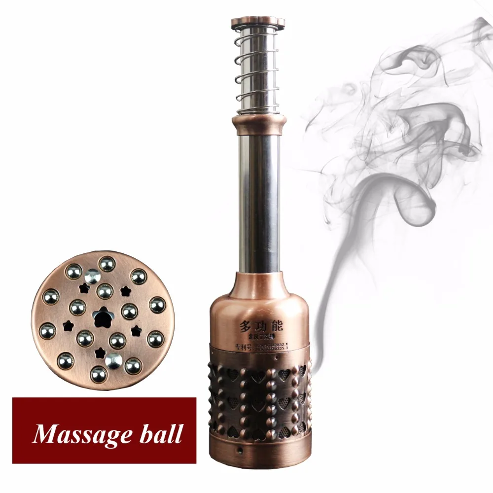 Massager tai moxibustion rods bronze warm moxibustion moxibustion rods large beauty portable multifunctional massage moxibus