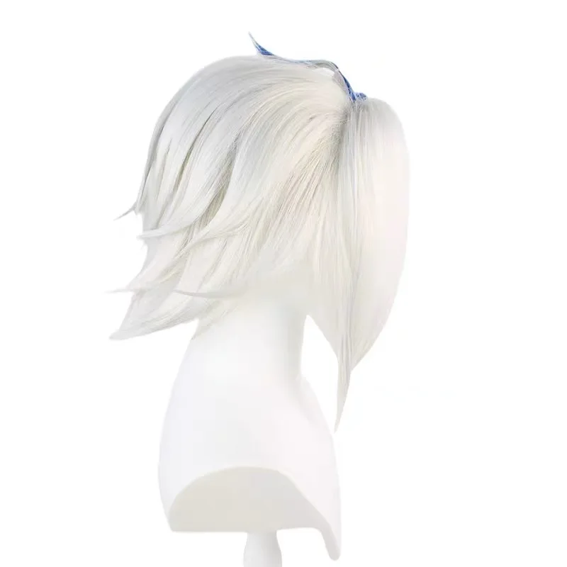 Obrázek 5: HAIRJOY syntetická vlasy uctívat z kings cosplais  paruky bílá modrá kudrnaté kostýmy anime paruka růže sit'