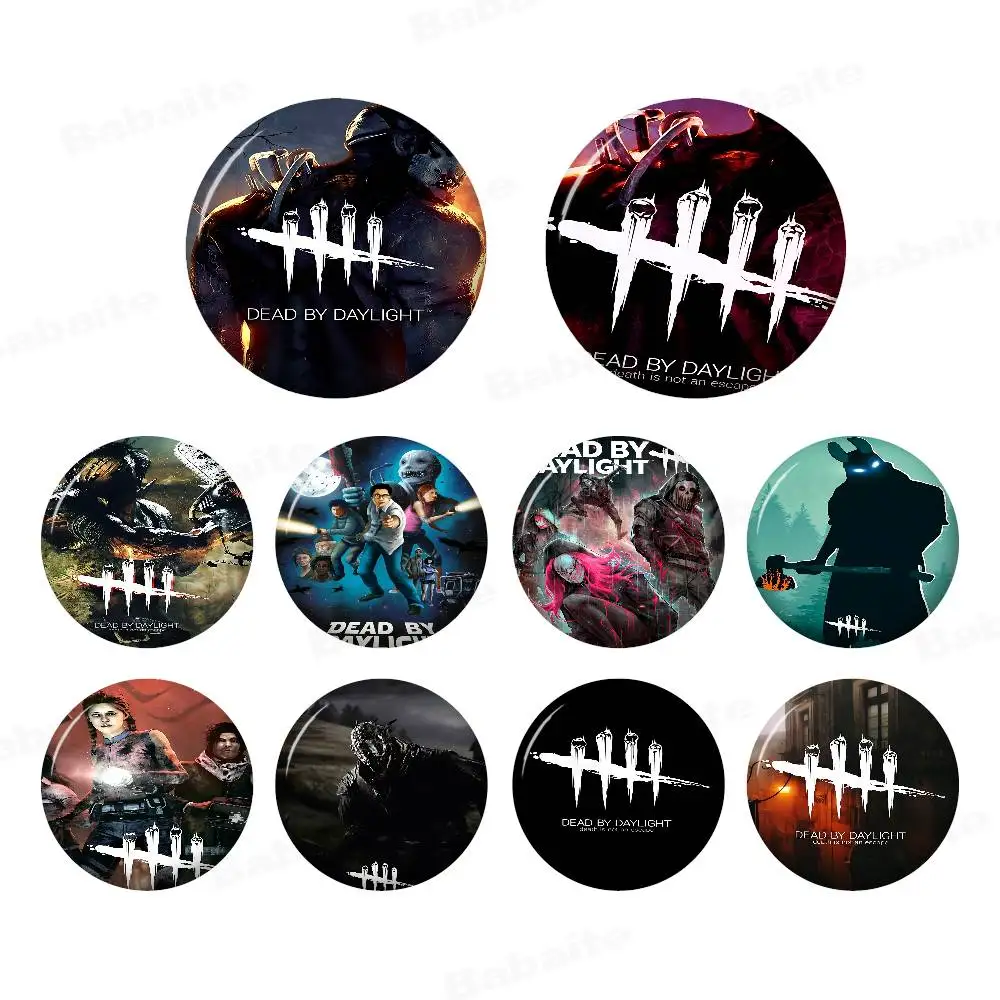Dead By D-Daylight Tinplate Pin Button Custom Anime Role Old-school Brooch Cartoon Collar Badge Jewelry Gift Fans