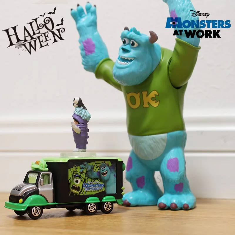 Figuras de acción de Disney Pixar para niños, juguetes de monstruos de la universidad, modelo de coche de Wazowski, monstruos de Halloween, Inc. Sullivan, Mike, regalos