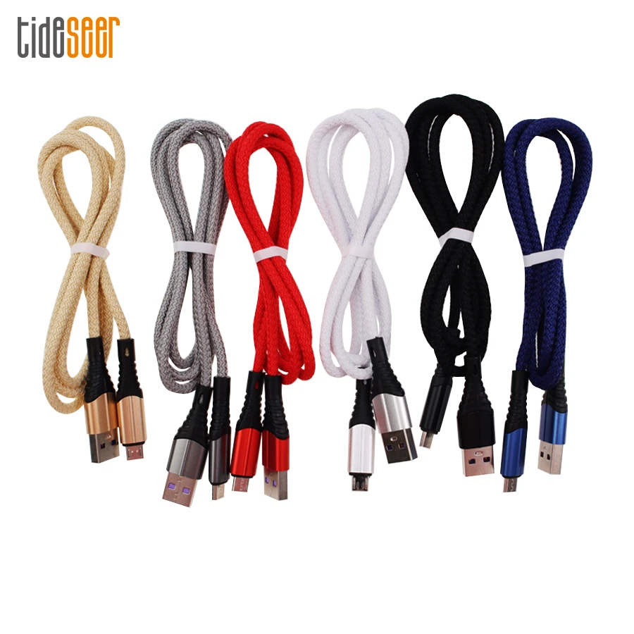 

500pcs 1M USB Cable Charge For iPhone 13 12 11 XS X 8 7 3A Fast Charging Micro Usb Type C Cord for Huawei Samsung Xiaomi Redmi