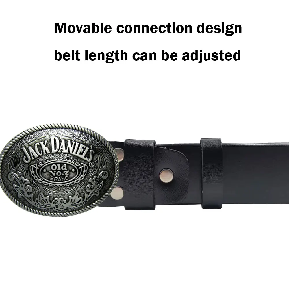 Cheapify Oval Head Buckle Men Geniune Leather Belts West Brand Designer Punk Male Jeans Waist Straps Top Quanlity Dropshipping