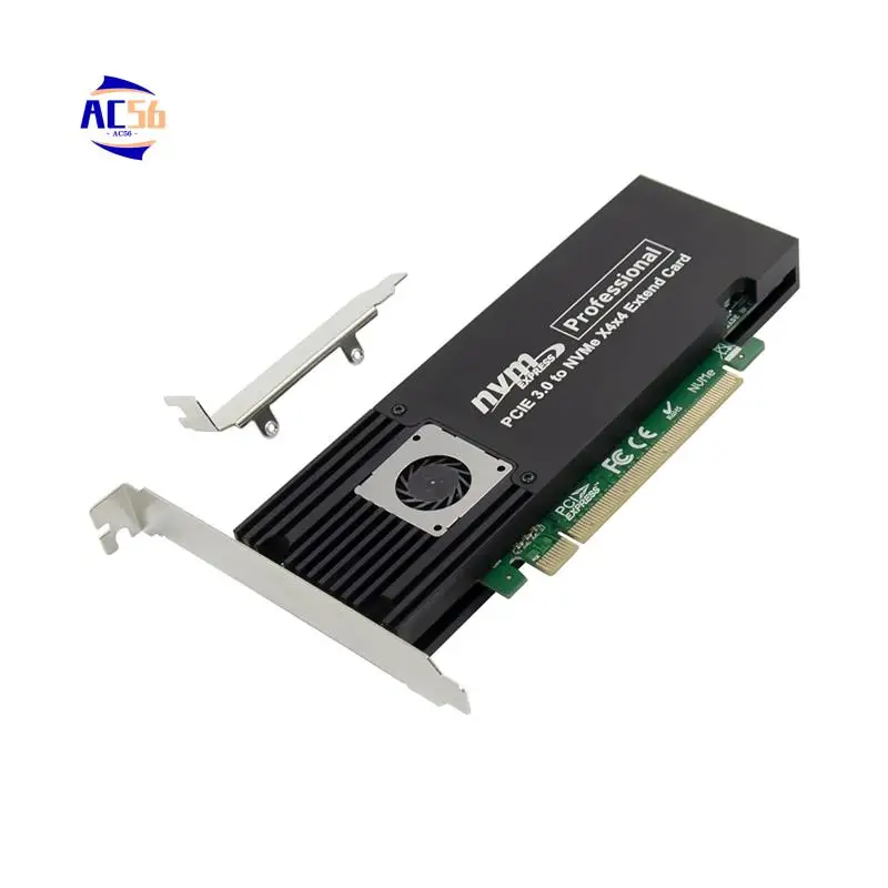 

AC56-Pcie X16 ASM2824 на 4-портовый адаптер M.2 Nvme SSD Карта расширения Четырехконвертер Mkey Nvme в Pci-E