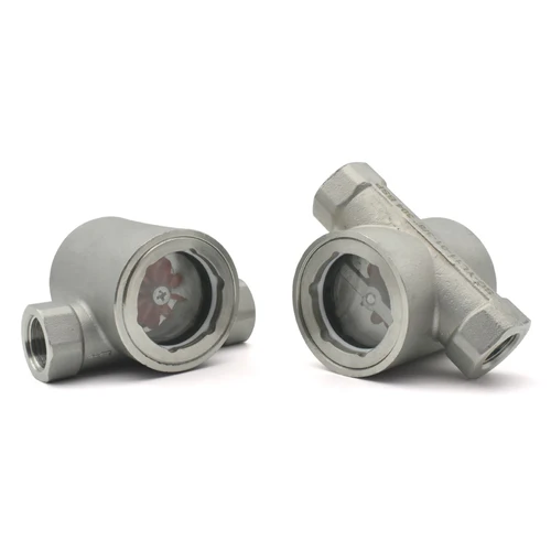 Imagen 2 del producto Indicador de flujo de ventana de acero inoxidable 304, tornillo interior BSPT de 1/4 ""-"" 2"" con impulsor, observador de flujo de superficie, agua y aceite