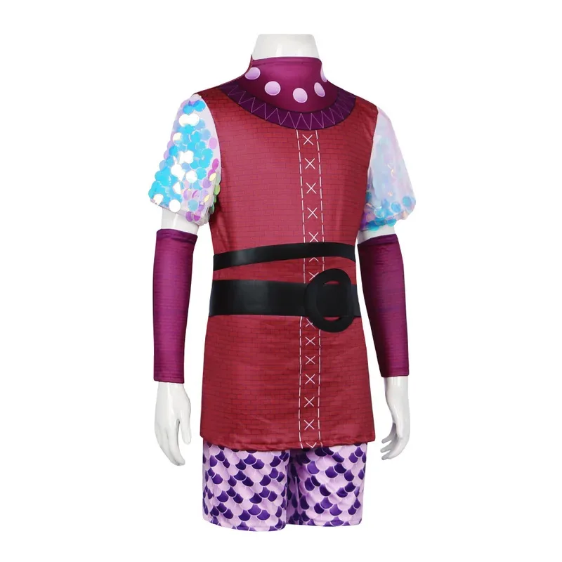 

CyNimona Cosplay Women Kid Fantasia Cartoon Costume T Shirt Uniform Suit Halloween Carnival Orgy Party Top+shorts+belt+sleeves