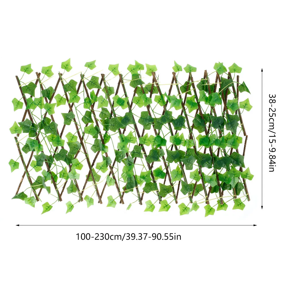 Panneau de clôture en treillis de jardin artificiel, clôture de confidentialité extensible, criblage