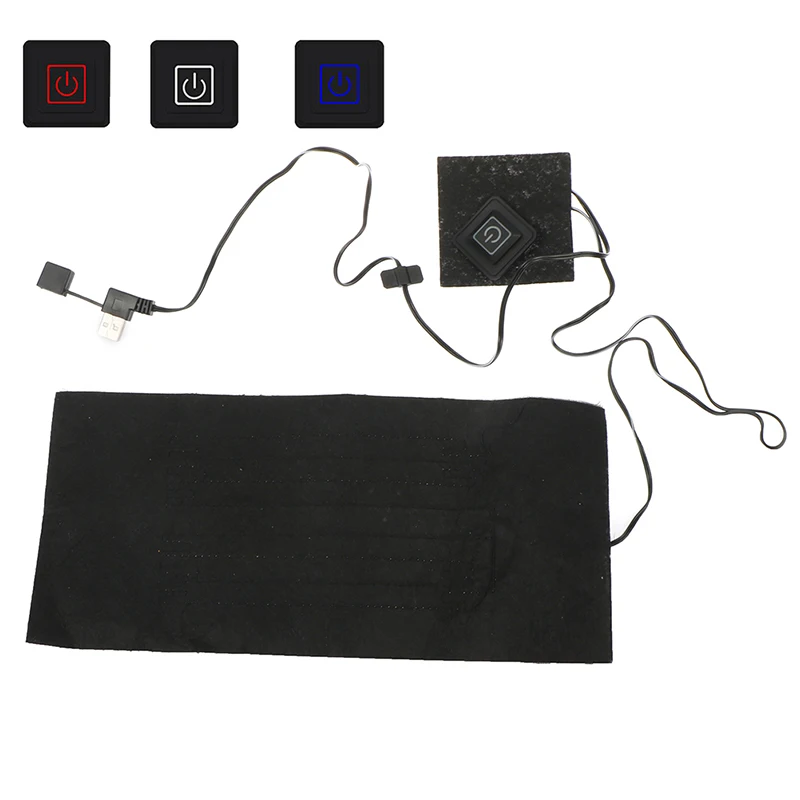 Adjustable 5V 2A USB Heating Heater Pad For Cloth Waist Abdomen Pet Cushion