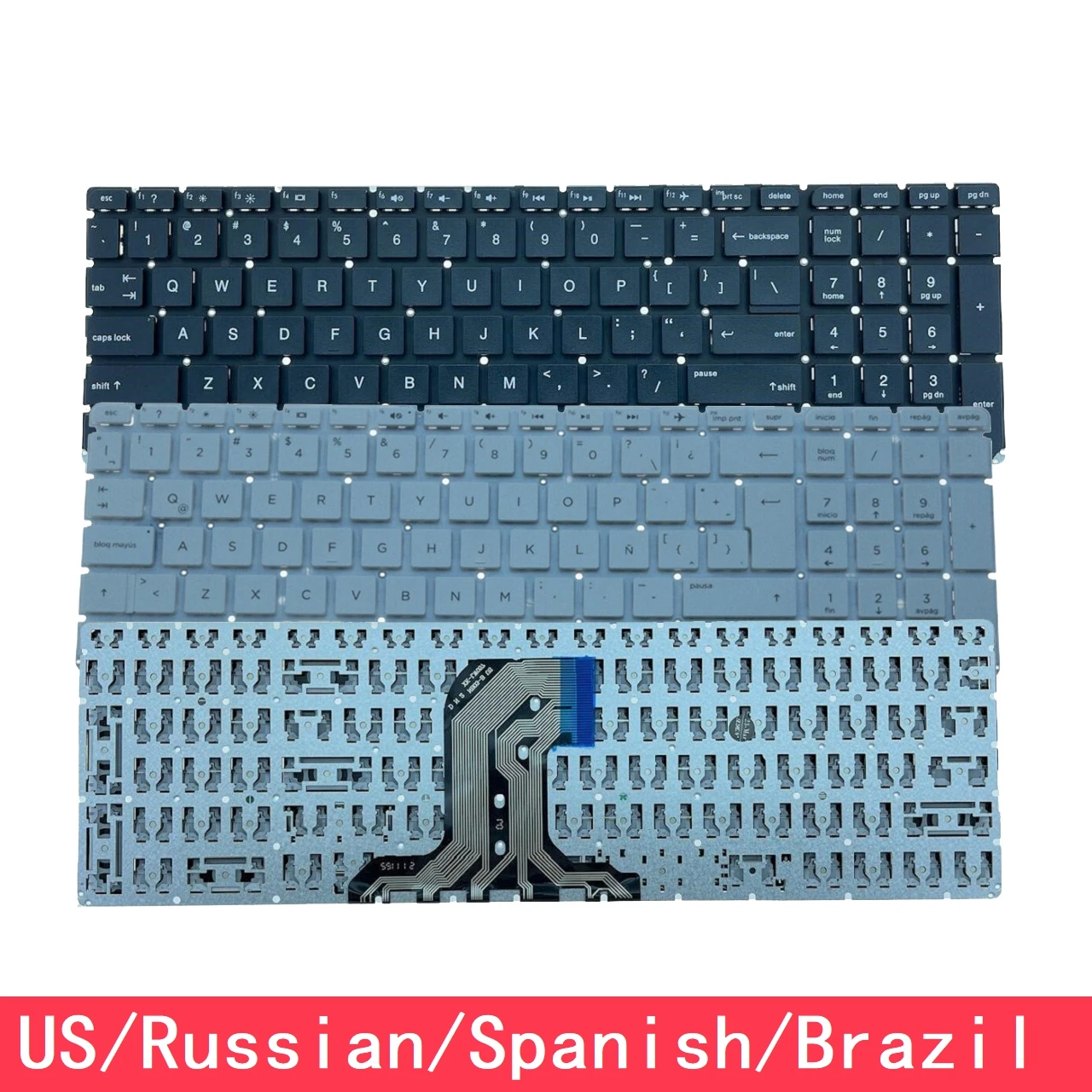 

Для HP Pavilion 250 G4 250 G5 256 G4 256 G5 255 G4 255 G5 15-AC 15-AY 15-AF 15Q-AJ 15-BA Клавиатура США Русский Испанский Бразилия