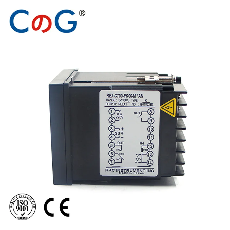 CG REX C700 72*72mm 800 Degree Input K J PT100 0-10V 4-20mA PID Output SSR Relay 220V 24V 380V Thermostat Temperature Controller