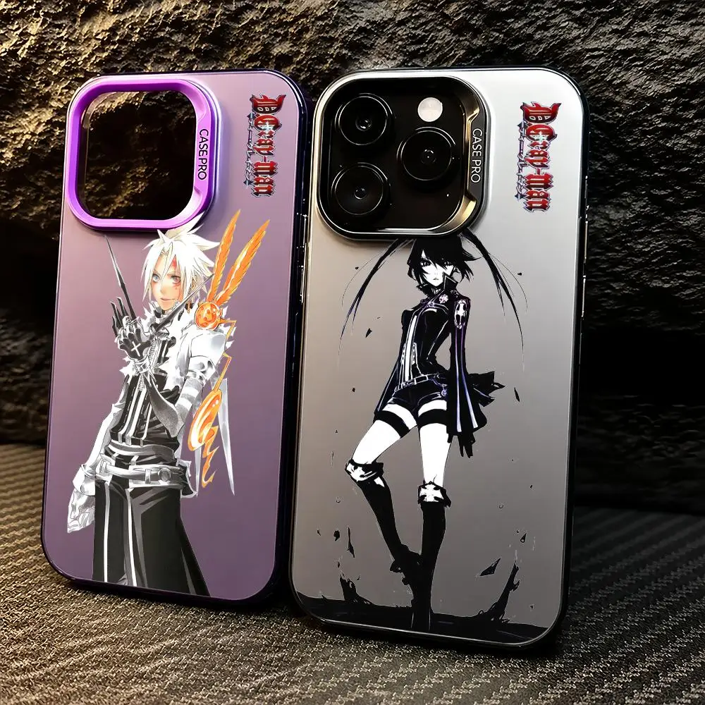 Funda para Teléfono D.Gray-man para iPhone 11/12/13/14/15/16/17 Pro Max, Funda de TPU con Degradado de Color, Resistente a Impactos