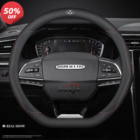 Car Leather Steering Wheel Cover for SAIC LDV eTerron 9 Terron 9 eT60 D90 MIFA PEOPLE MOVER MIFA 9 Deliver 7 G10+ V80 Accessory