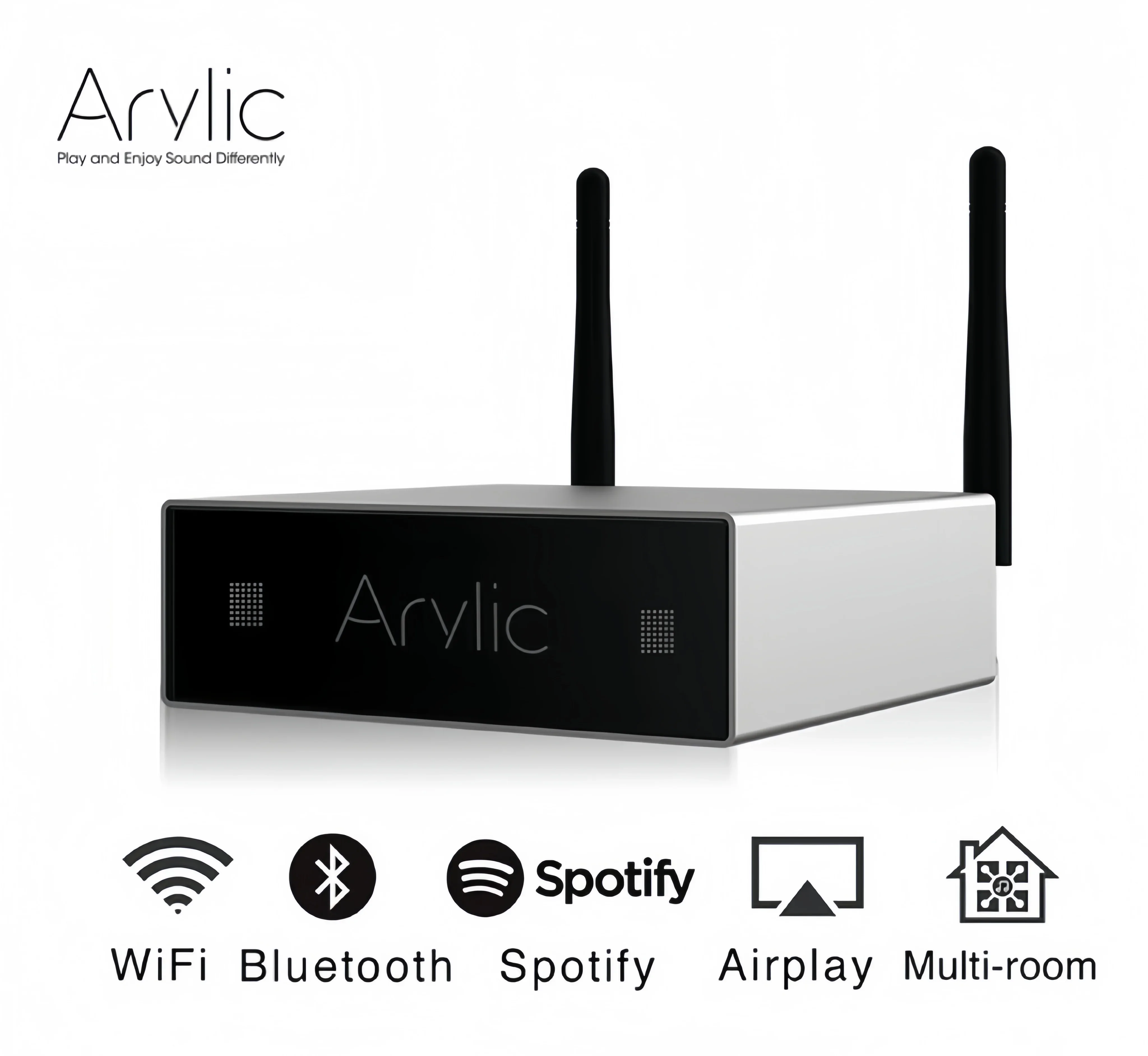 

Домашний Wi-Fi цифровой усилитель Arylic A50, хост-приемник, цифровой многокомнатный многозонный сетевой домашний автоматический аудиоусилитель