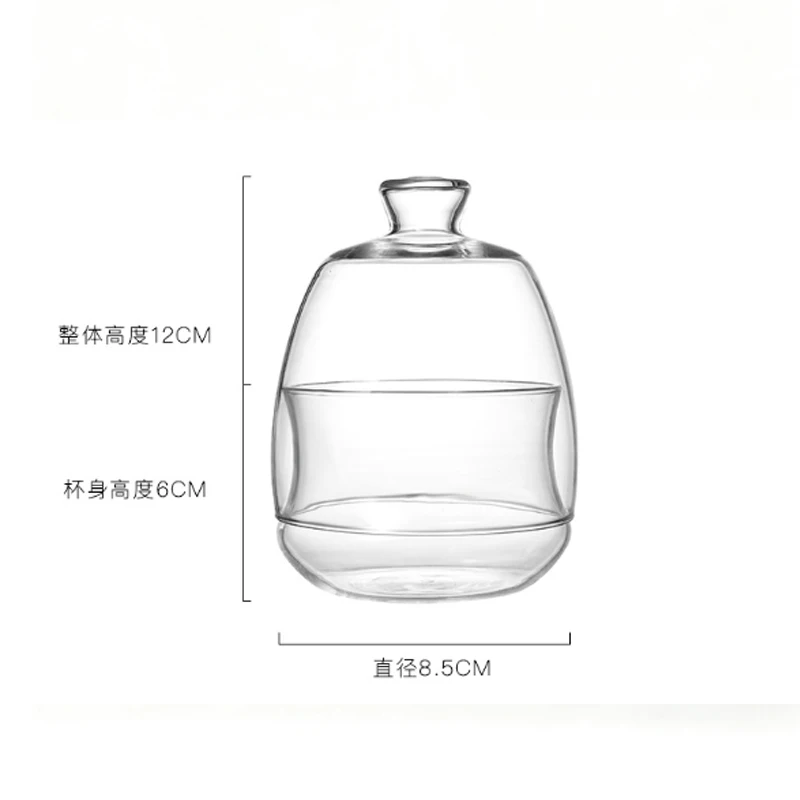 جرة زجاجية محكمة الغلق مع غطاء برطمان سكر برطمان شاي عالي البورسليكات صندوق تخزين المقهى مقاومة درجات الحرارة العالية