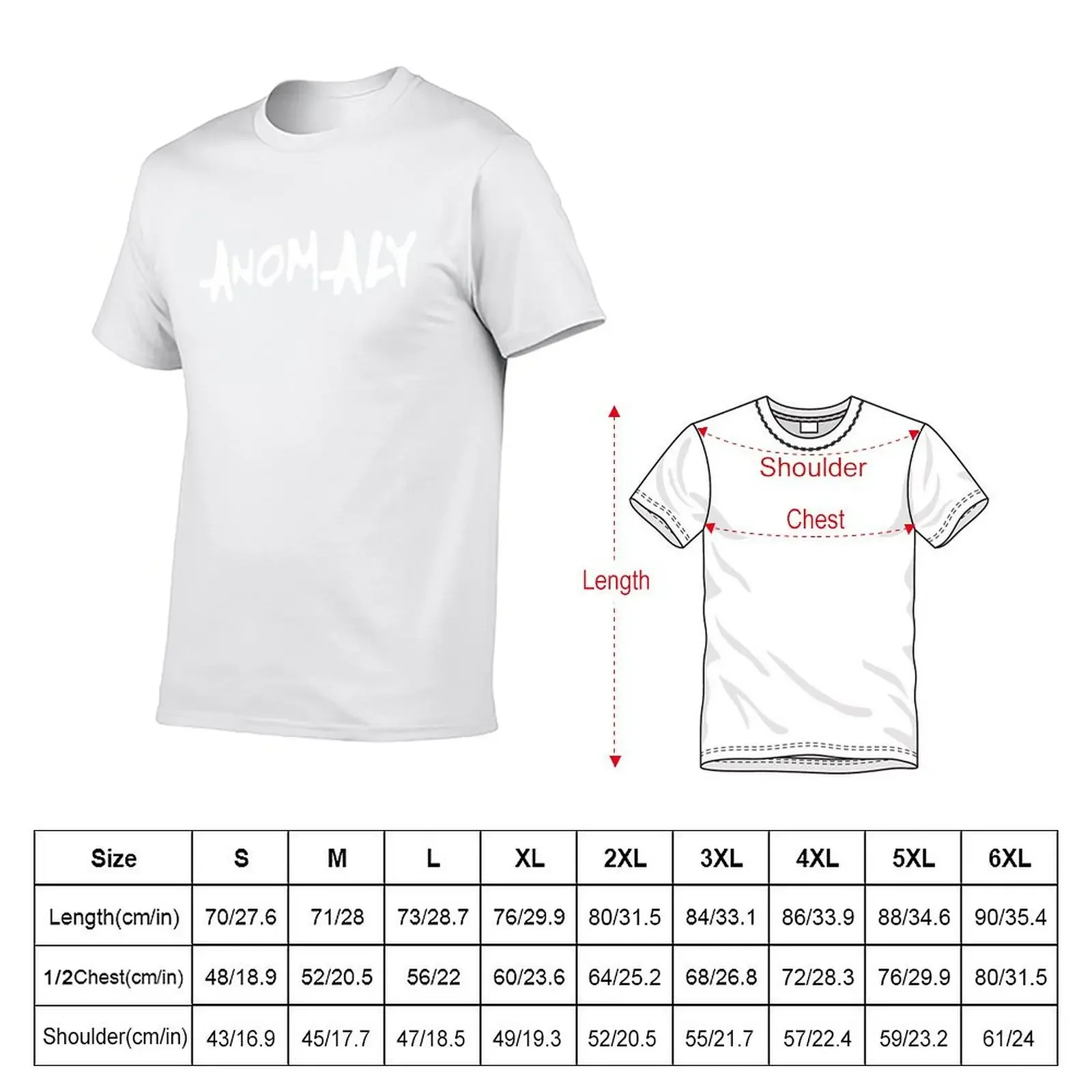 Anomaly T-shirt vintage clothes cute clothes mens t shirt graphic