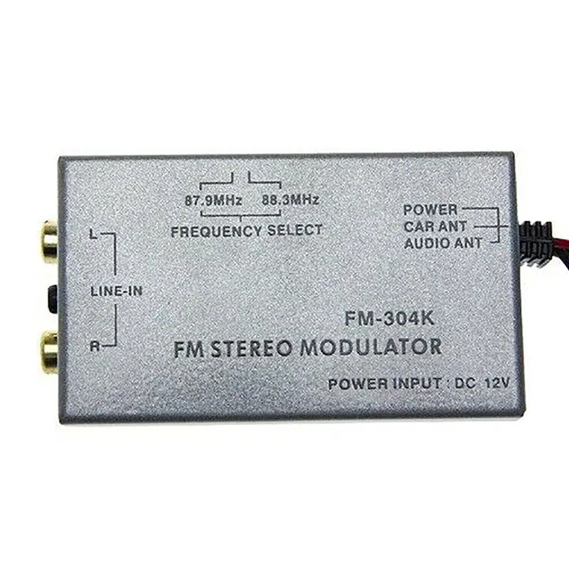 3X Universal Fm Modulator Stereo Mp3 Auto Antenne Kabel Car Radio Cinch Aux Adapter
