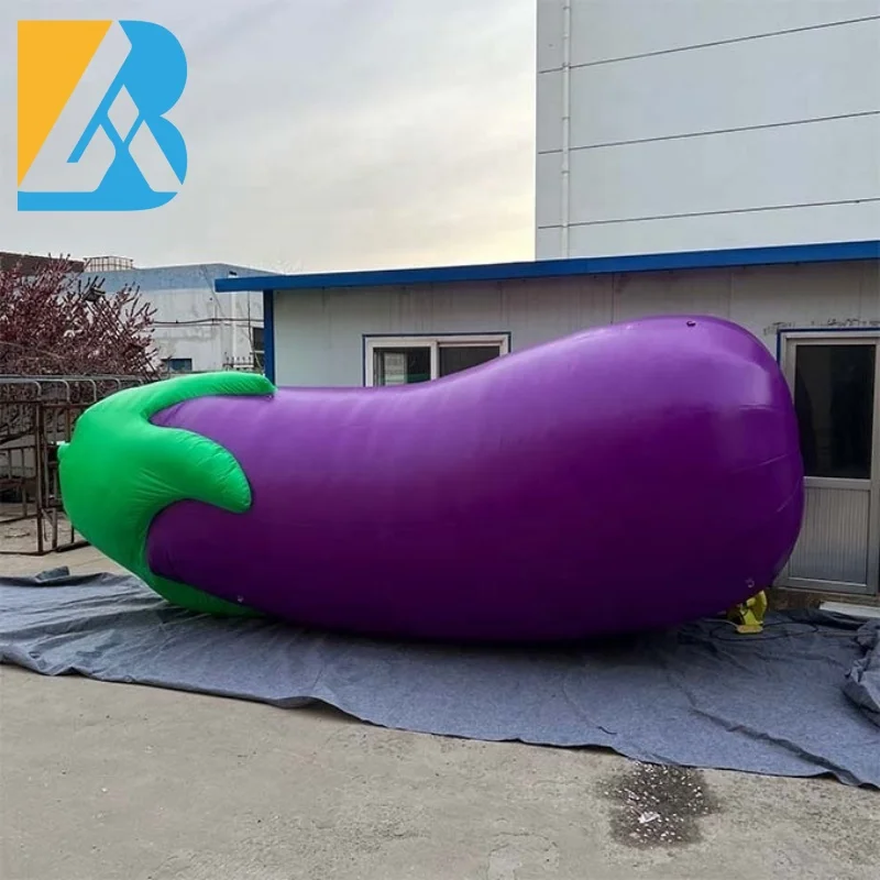 Customized Market Decorative Giant Inflatable Eggplant for Exhibition Activity Toys