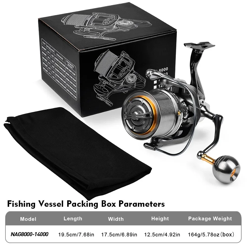 Carrete Spinning 8000S – 18KG arrastre 4,8:1 pesca mar - imagen 4