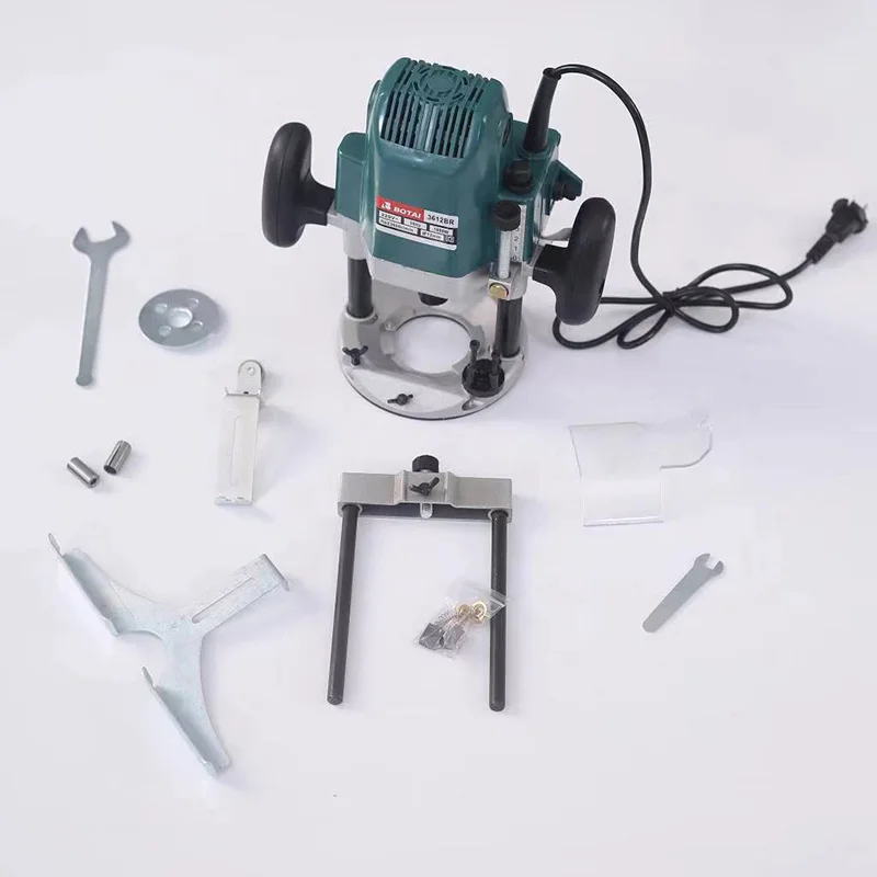 2200W Electric Trimmer Kit Wood Router Machines 6-Speed Adjustable Milling Machine Home DIY Power Tool for Woodworking Household
