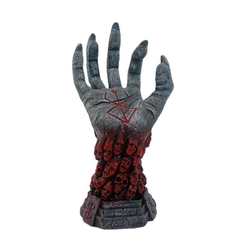 Nuevo Berserk mano de Dios figura de Anime de resina Berserk Guts L figura de acción figura negra decoración artesanal de resina de Pascua decoración de escritorio