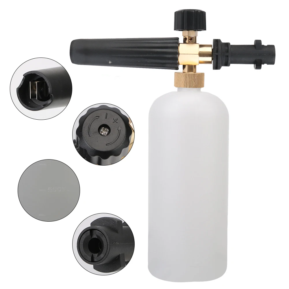 

1L High Pressure Washer Car Soap Foam Generator Snow foam lance Adjustable Sprayer Nozzle For Karcher K2 K3 K4 K5 K6 K7