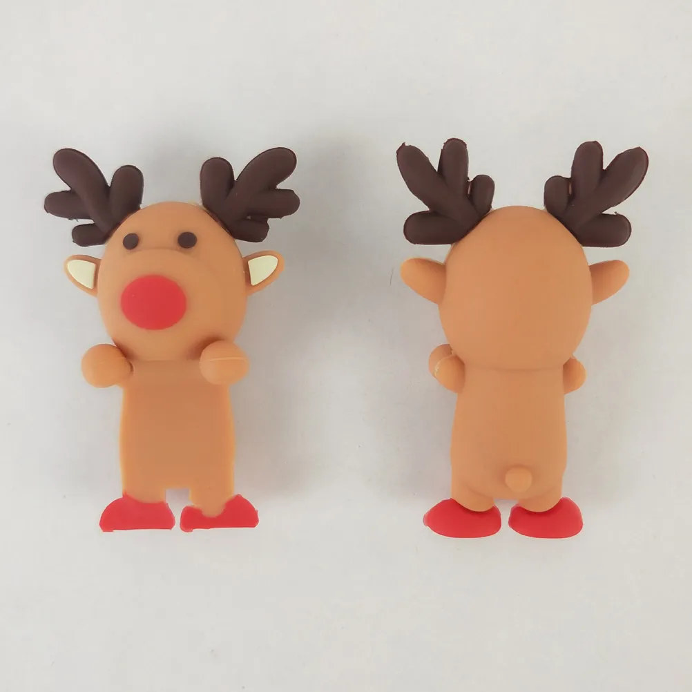 

1Pcs Cartoon Elk Silicone Charm Fashionable Crouching Case Accessory Lovely Unique Decoration for Mobile Wallet Bag