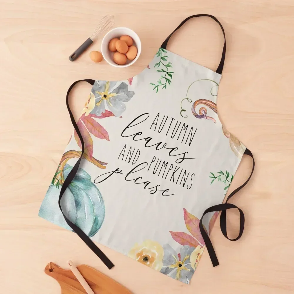 

autumn leaves and pumpkins please Apron Kitchen Tools Accessories For Hairdresser Professional Barber Kitchen Utensils Apron