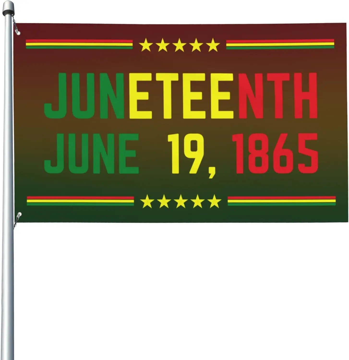 Flagnshow 100% Polyester Juneteenth June 19th 1865 Flag