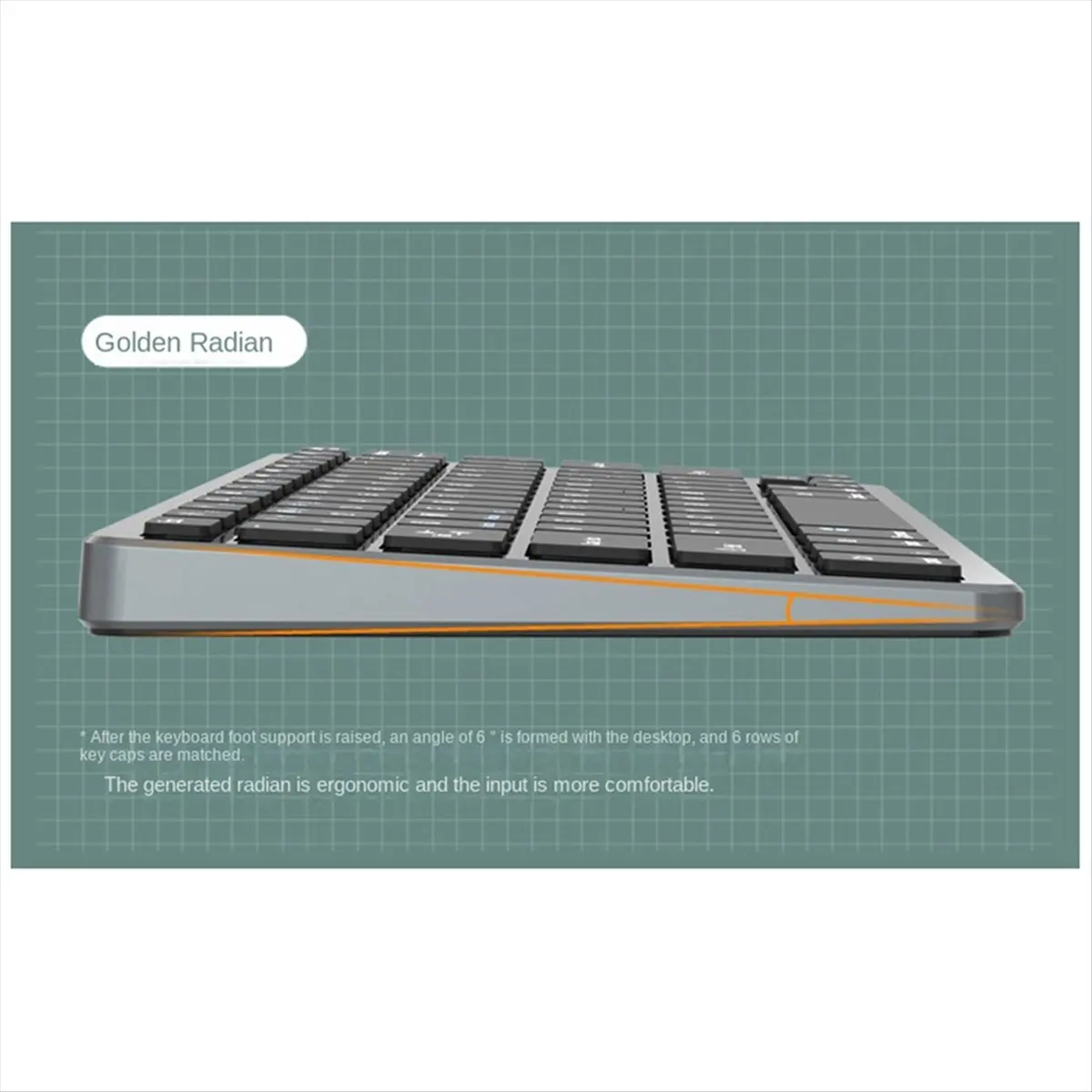 N86R Wireless Keyboard and Mouse Kit Rechargeable 2.4G Bluetooth Combination Keys for IOS/Android/ Keyboard Gray