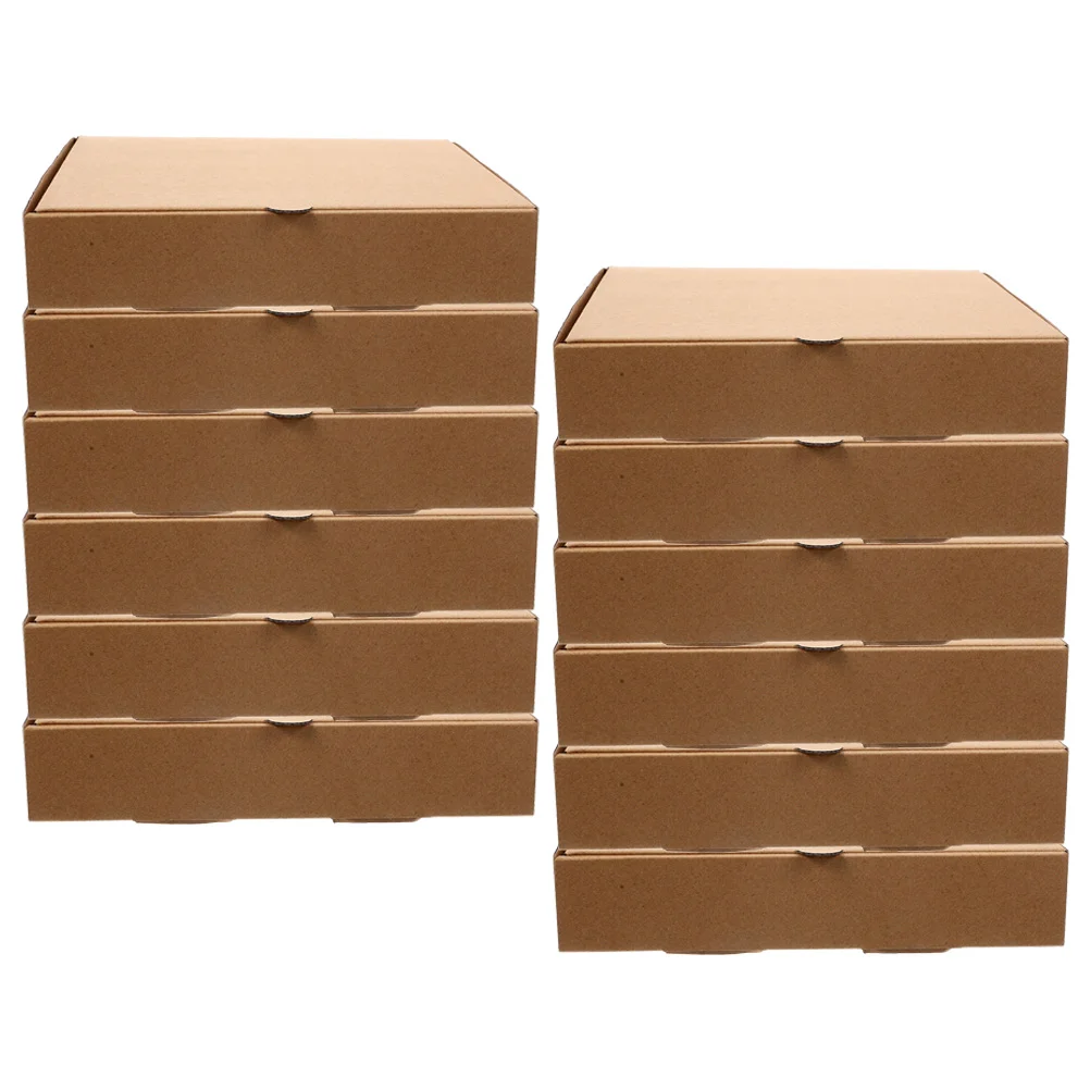 12 Pcs Pizza Making Kit Mini Box Take Out Container Corrugated Paper Portable Boxes