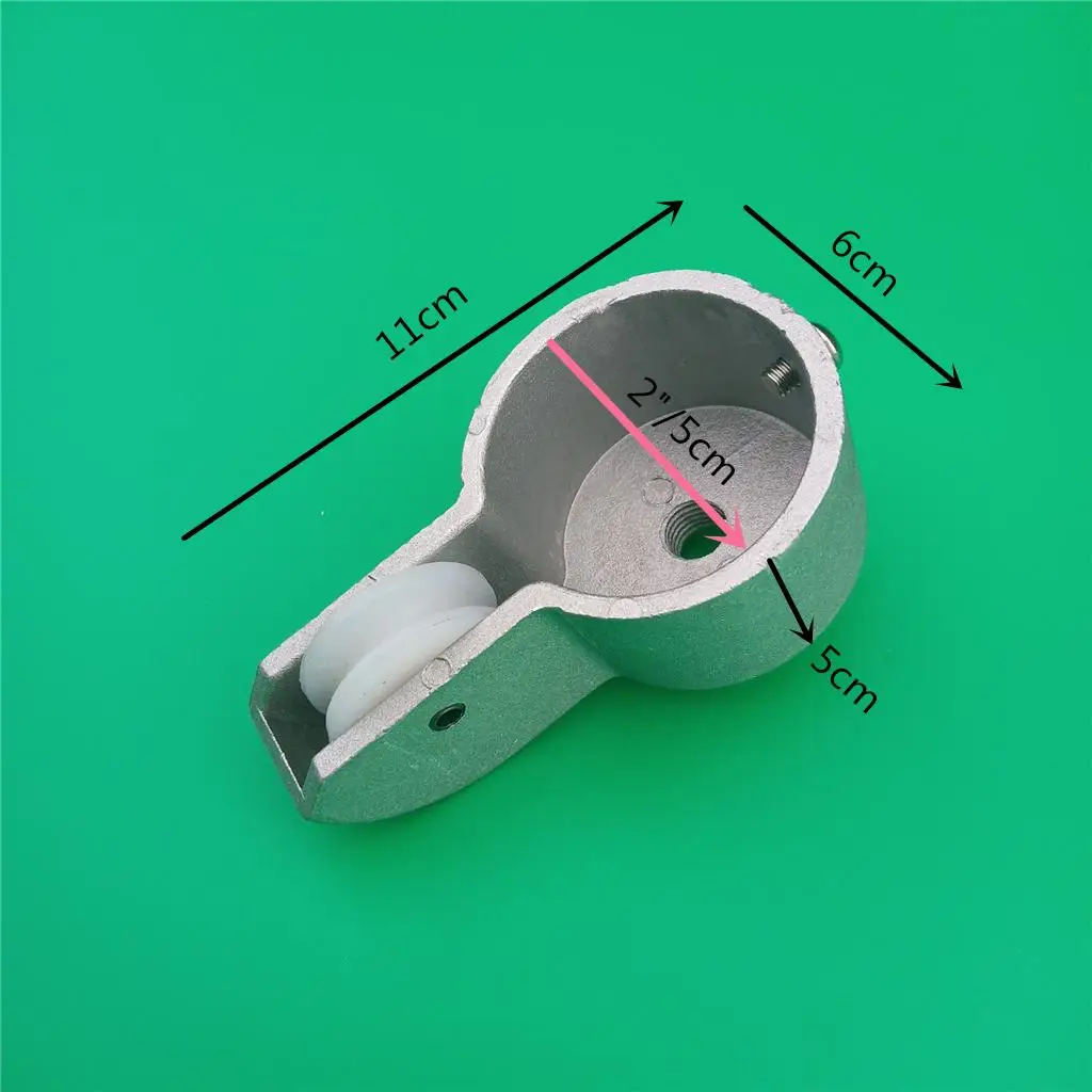 Aluminum Alloy Flagpole Truck Outdoor Pulley System Silver Hanging Spinner for Outside Residential Sectional Flagpole