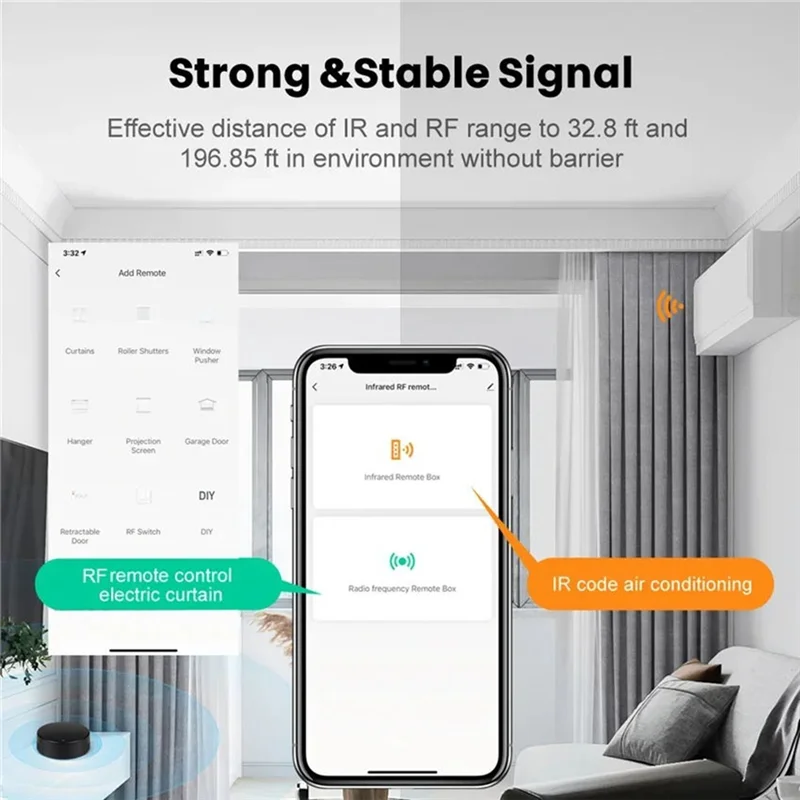 APPLIA-IR Fernbedienung Wifi Tuya Smart RF Smart Home Infrarot Controller Für Klimaanlage TV Unterstützung Smart Leben