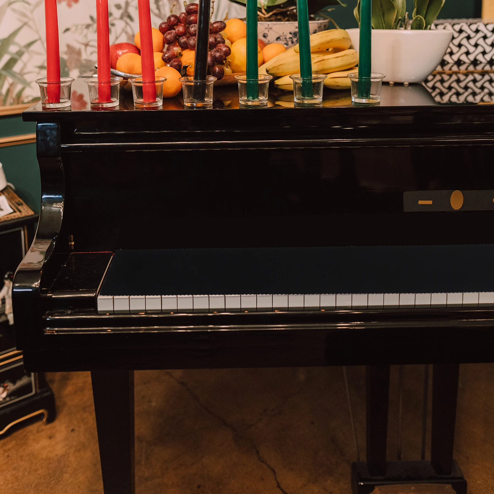 

Dust-proof and Moisture-proof Cloth Piano Keyboard Scaffolding Case Chair Covers 61-key Accessories Musical Bag Cape Wrist