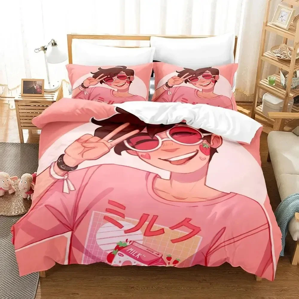 

Cartoon GeorgeNotFound Bedding Set Duvet Cover Bed Set Quilt Cover Pillowcase Comforter king Queen Size Boys Adult Bedding Set