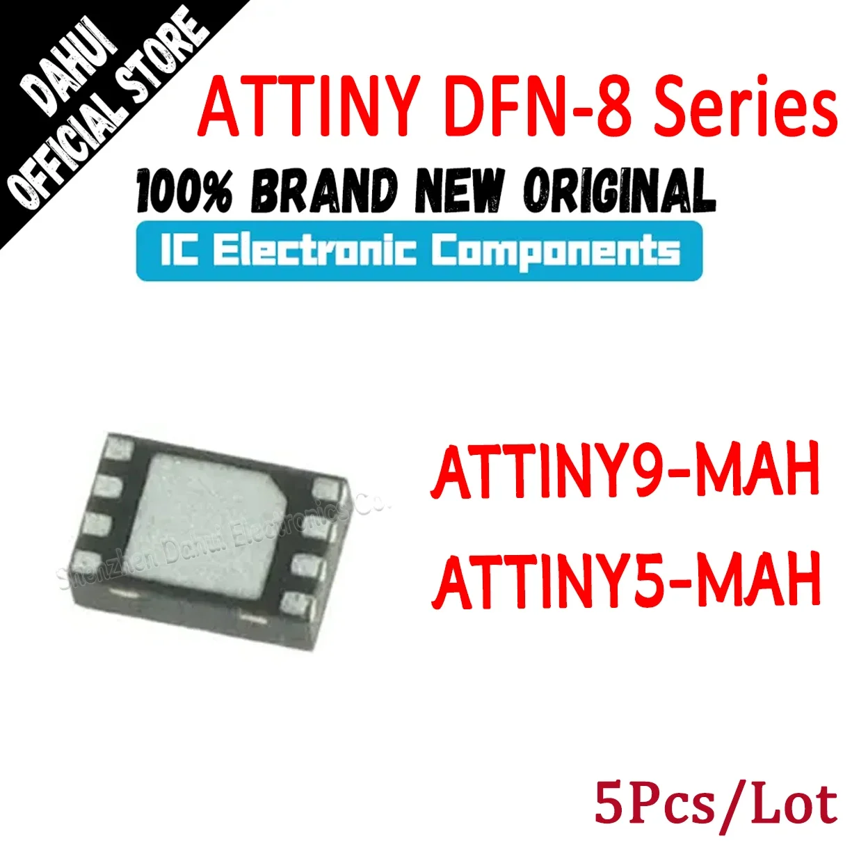 5 Pcs/Lot ATTINY9-MAH ATTINY5-MAH ATTINY9 ATTINY5 ATTINY IC MCU FLASH Chip DFN-8 In Stock 100% Brand New Originl