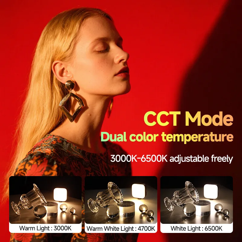 RGB Mobile Phone Fill Light Portable Mini Pocket Light Outdoor Photography Video LED Tofu Light Live Streaming Beauty Light