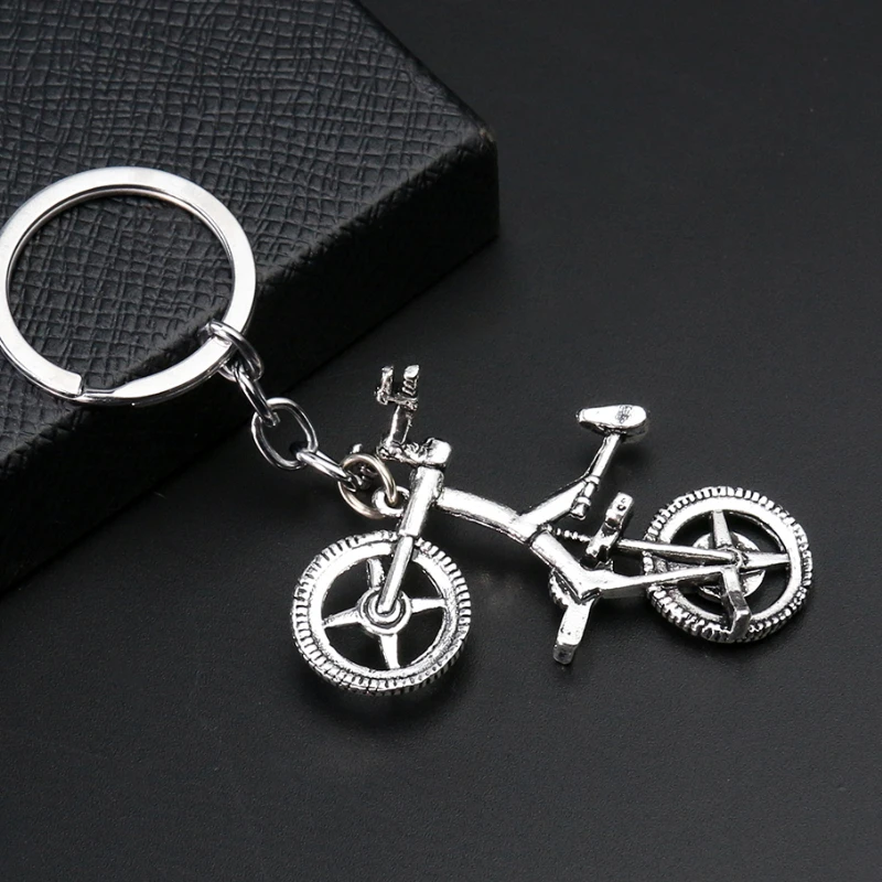 Metal Simulation Mountain Bike Keychain Bicycle BMX Sport Pendant Vehicle Holder Charms Decoration Gift for Cycling Enthusiast